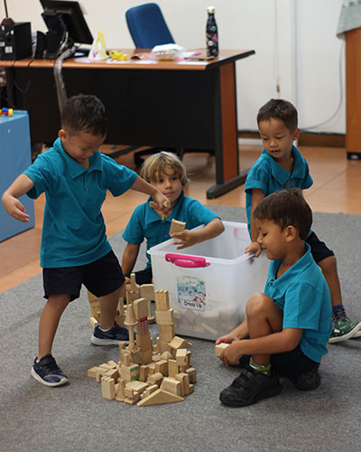 Early Years children playing in the Early Years Classroom at CCS